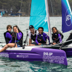 Kyle Langford sails with young people in Australia as part of the Inspire Learning program