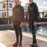 Spain SailGP Team members Diego Botin and Florian Trittel sport the new Camper shoe as part a new pa
