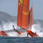 China SailGP Team nose-dive on first day of practicing racing