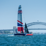 The Great Britain SailGP Team boat takes flight