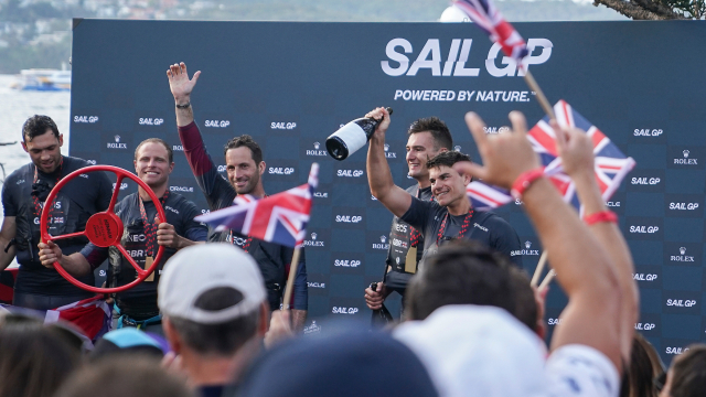 Ben Ainslie and the Great Britain SailGP Team win the first event of Season 2. 