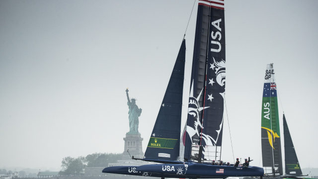 The six national teams hit the Hudson for the first time