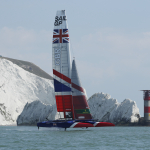 The Great Britain SailGP Team hit the water for the first time today, sailing past The Needles, ahea