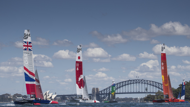 SailGP F50s took over Sydney Harbour